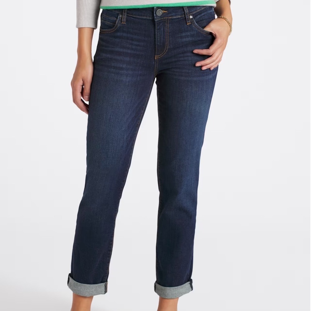 Kut From The Kloth Catherine Boyfriend Jeans Indigo 14‎ Stitch Fix New With Tags
